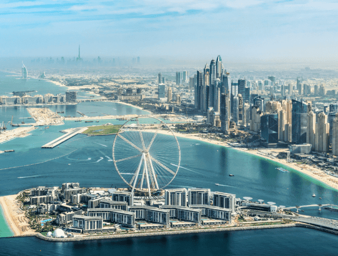Imagen panorámica de Dubai