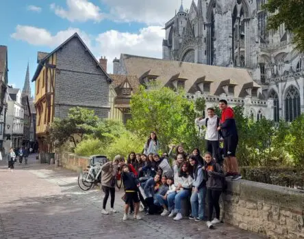 Estudiantes de un grupo de ministay de LK en Francia