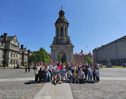 Estudiantes en una excursión LK en ministay Dun Laoghaire