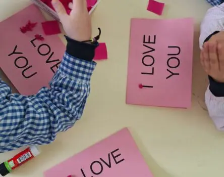 Tarjetas de San Valentín en el colegio