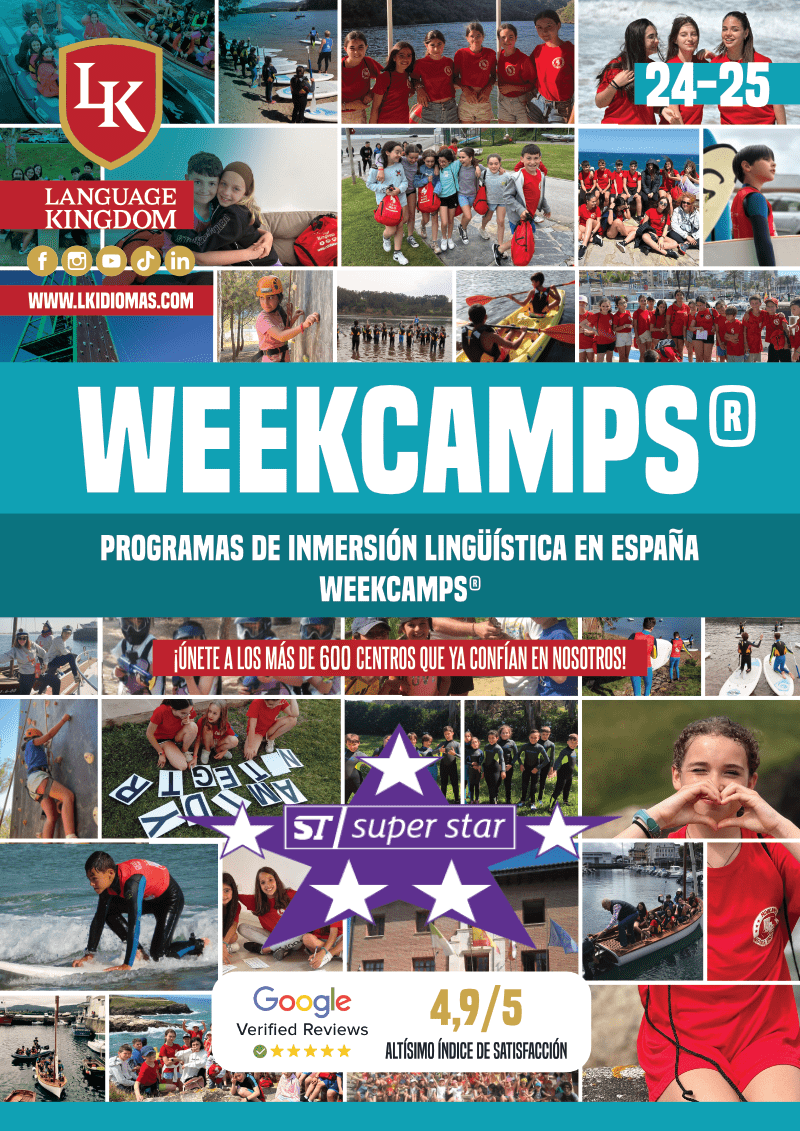 Portada catálogo de weekcamps