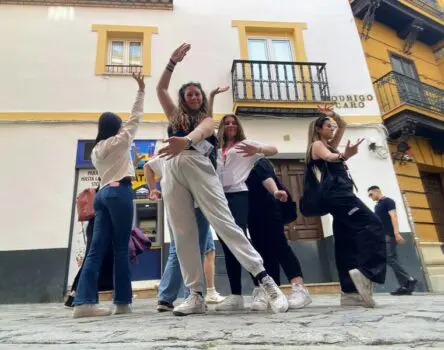 Bailando flamenco en viaje LK