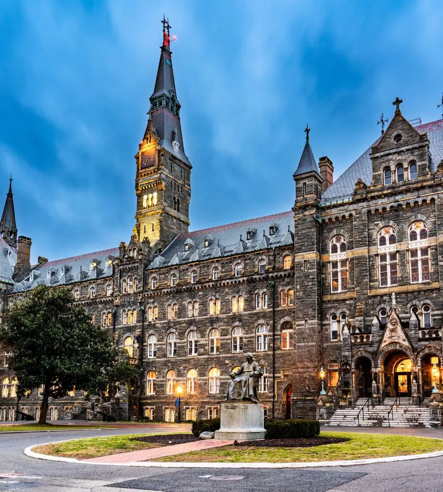 Vista edificio Universidad de Georgetown