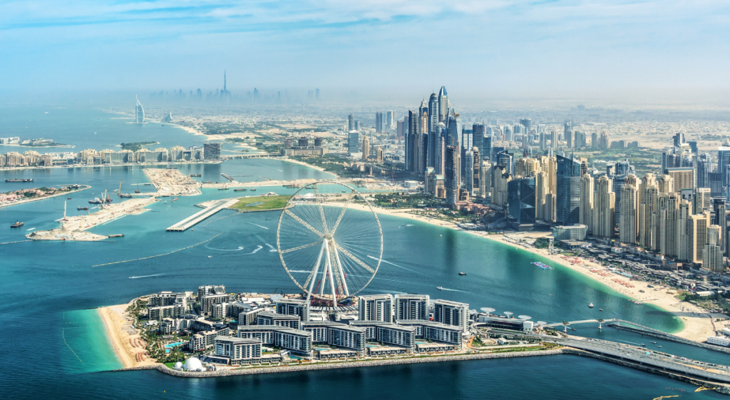 Imagen panorámica de Dubai