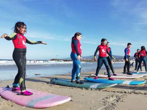 iniciación a surf para niños en Foz